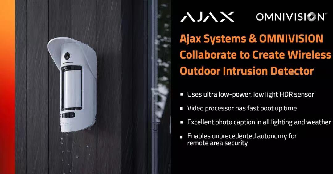 ob体育·(中国)官方网站Ajax Systems携手豪威集团制造无线室外入侵探(图1)